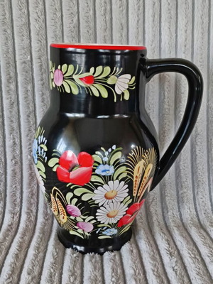 Chodovia Domazlice ceramic hand-painted jug new