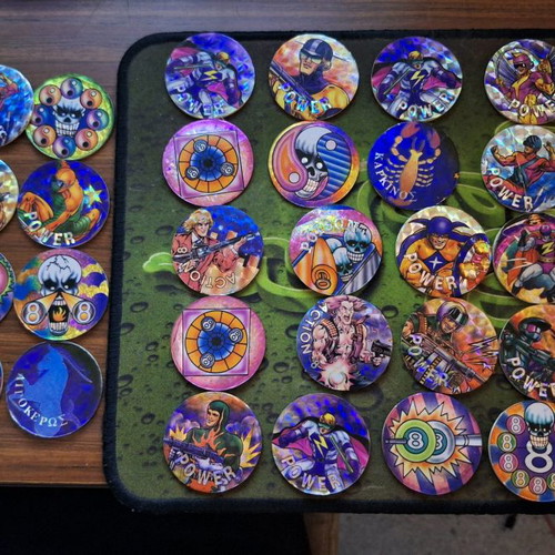 Collectible caps used from Power, Super Tasty Tops, Mega Tasty Tops and Tasty Tops