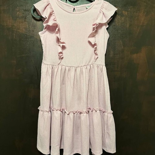 LC Waikiki dress 8-9 years pink with ruffles like new