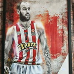 Vassilis Spanoulis framed poster 50x70 like new