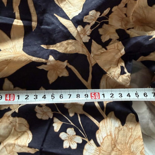 Witchery cotton blouse like new, size L, beige and blue