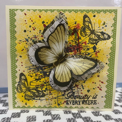 Handmade card Beauty is everywhere new