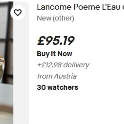 Poeme Lancome eau de parfum 50ml like new