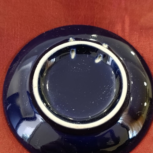 Gold-plated porcelain plate from Cordoba, like new, 8 cm diameter