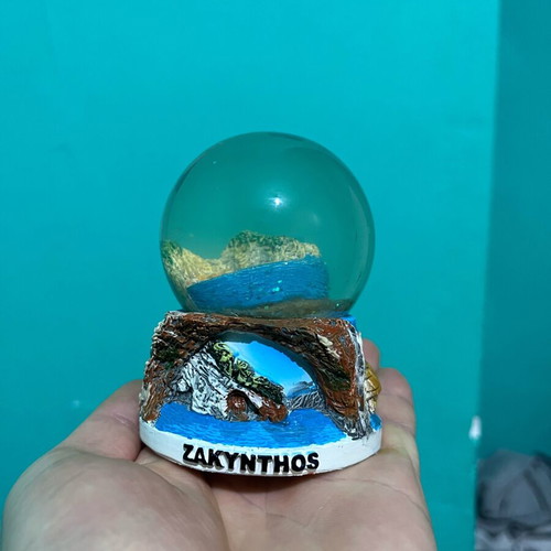 Zakynthos snow globe souvenir new