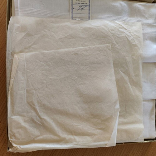 Madeira handkerchiefs set of 6 new with authentic Gayfer s box