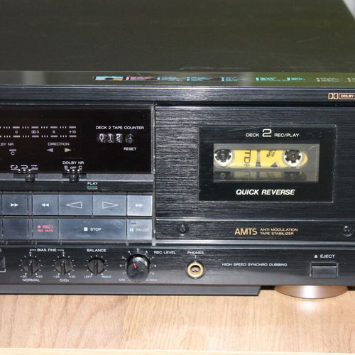 Aiwa AD-WX777Z dual cassette deck like new