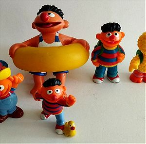 6 Vintage φιγούρες Sesame Street πακέτο
