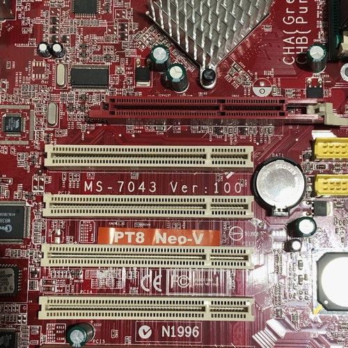 Intel Pentium 4 2.8GHz with MSI PT8 Neo-V motherboard and 1.5 GB RAM used