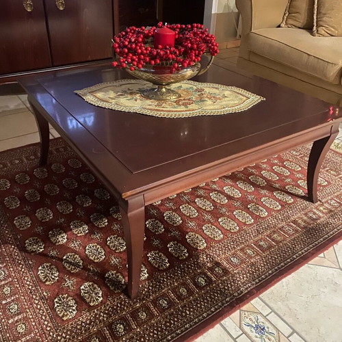 Coffee table used, solid wood 1x1