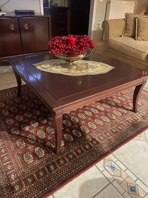 Coffee table used, solid wood 1x1