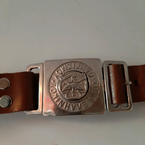 Leather belt Sima Ellinikou Odigismou used, size 80