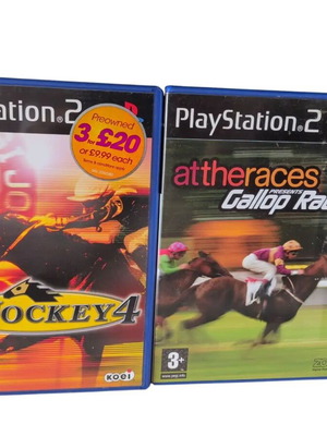 Jockey Racers PS2 games used, G1 Jockey 4 and At The Races Gallop Racer