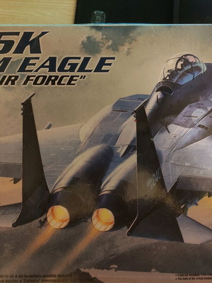 F-15K Slam Eagle used, may have missing parts, black paint peeling