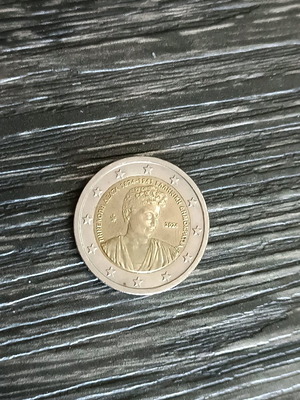Collectible two-euro coin like new