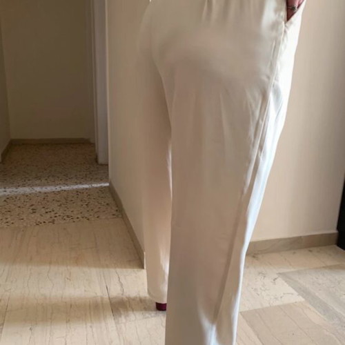 Classic white pants XXL like new with belt