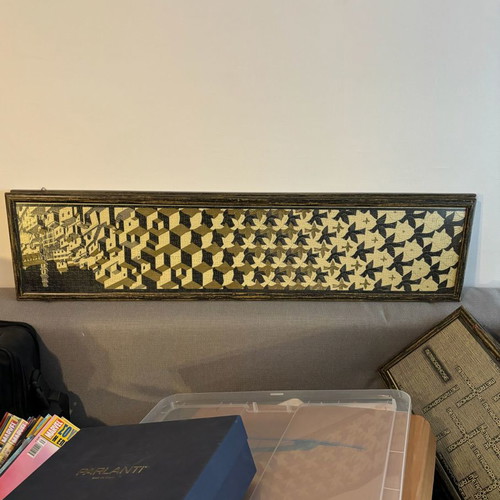 Puzzle M.C. Escher Metamorphose used, set of 4 framed puzzles