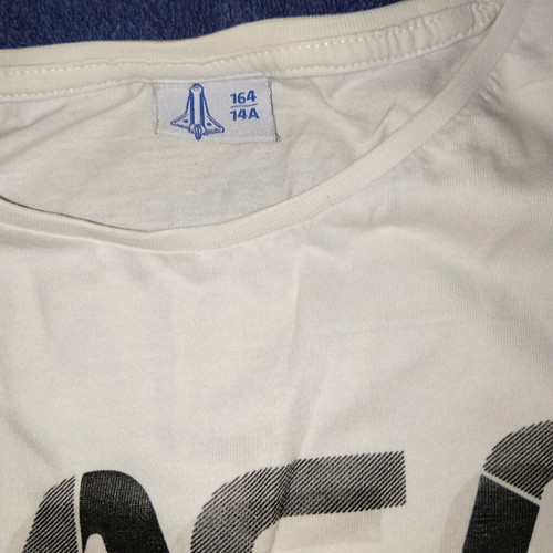 Set of 3 girls' crop T-shirts like new, wide fit, size 164 cm