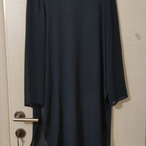 Blue Zara shirt used, transparent with built-in top, size M