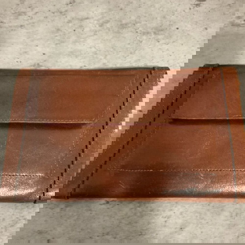 Πορτοφόλι γυναικείο δερμάτινο καφέ μεταχειρισμένο