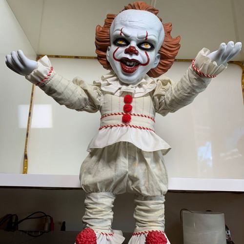 Mezco IT Mega Scale Talking Pennywise action figure used