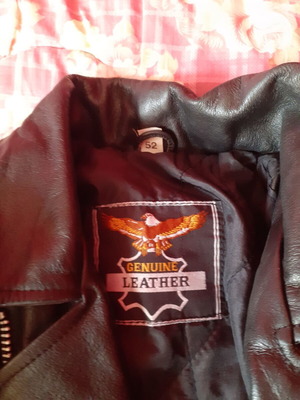 Leather jacket used, size M, black