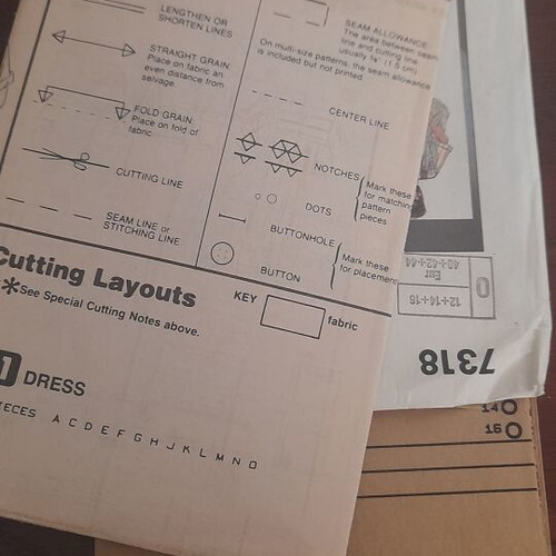 Simplicity vintage pattern unused with English instructions