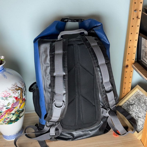 Backpack used, blue, waterproof, 25-40 liters capacity