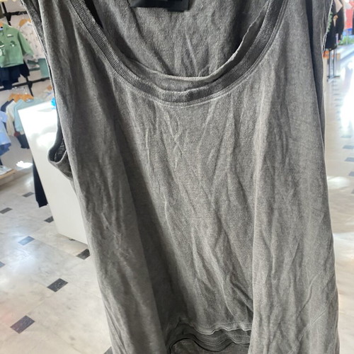 Diesel sleeveless cotton top like new, grey