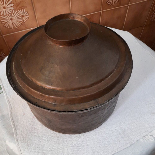 Copper pot vintage, used, old style