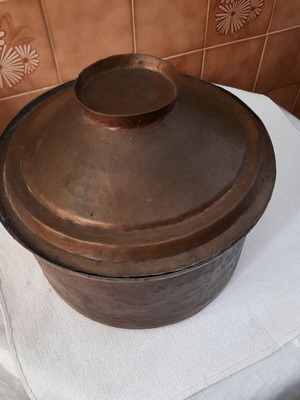 Copper pot vintage, used, old style