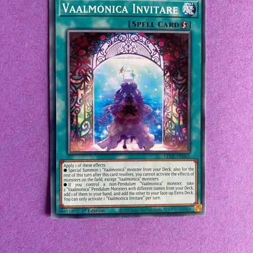 Vaalmonica Invitare Yu-Gi-Oh! Card like new