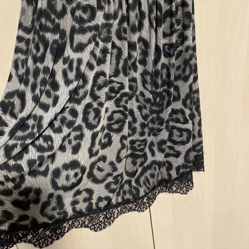ASOS dress with black and grey leopard print, new
