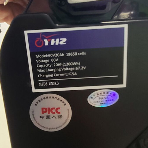 Battery for City Coco 60V 20aH lithium new