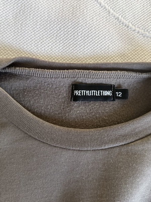 Women's cropped sweatshirt like new, gray, size S