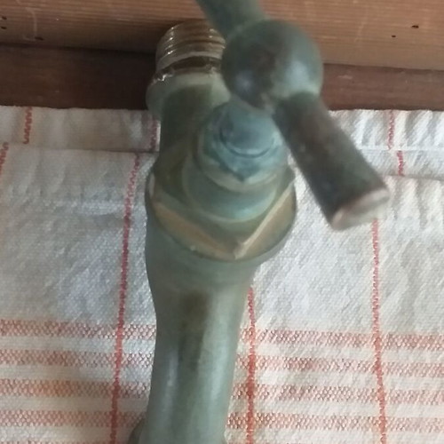 Collectible brass taps set of 6, old and unpolished