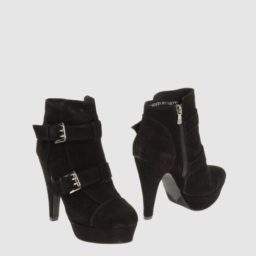 Women's leather ankle boots like new, black, size 38