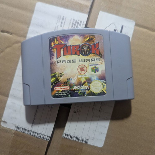 Turok Rage Wars Nintendo 64 used action adventure shooting game