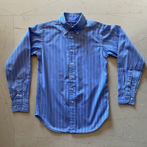 Polo Ralph Lauren kids shirt like new, blue striped, size 8