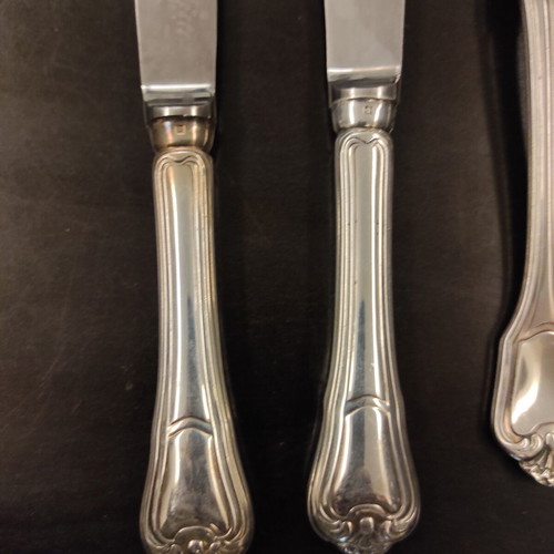 Christofle Silver-Plated Cutlery Set used, rare 80s design