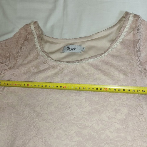 Hype pink-nude dress with lace like new, size M