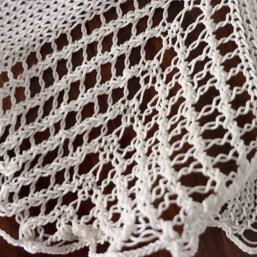 Handmade table linen used with very fine thread