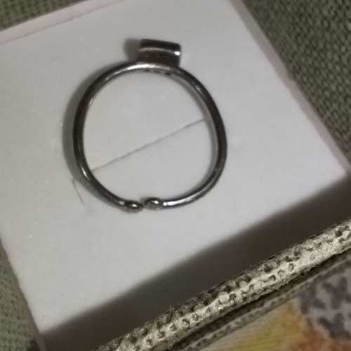 Gregio silver ring adjustable with 925 silver and zirconia like new