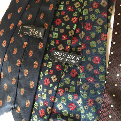 Versace Silk Ties like new, multicolor, made in Italy