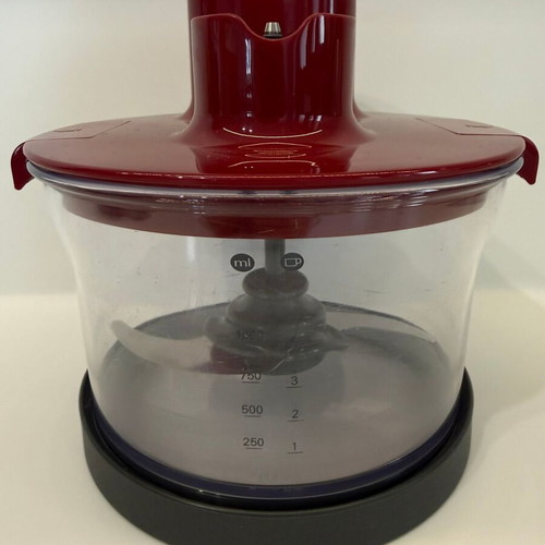 Kenwood kMix TriBlade HB891 multifunction hand blender used, red