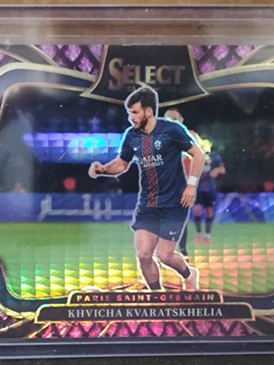 Khvicha Kvaratskhelia Purple Dragon Scale PSG 2025-26 Panini Select card like new
