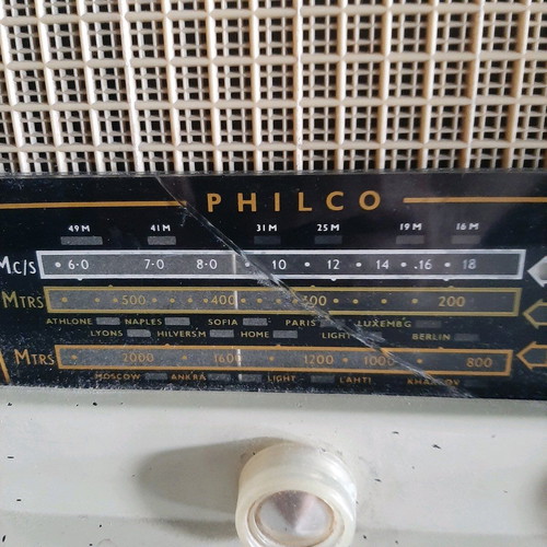 Philco 1953 vintage radio from England used