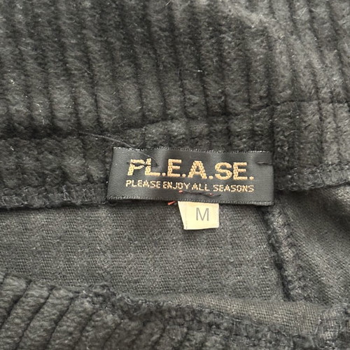 Black wide-leg corduroy pants Y2K size M used