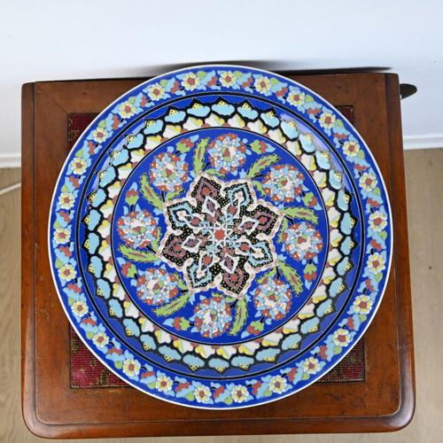 Turkish handmade plate used, 42 cm diameter
