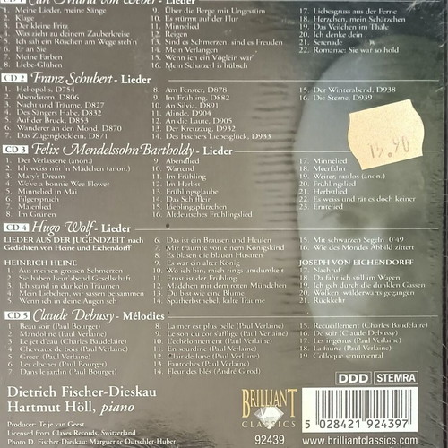 Romantic Songs 5CD set new, classical music